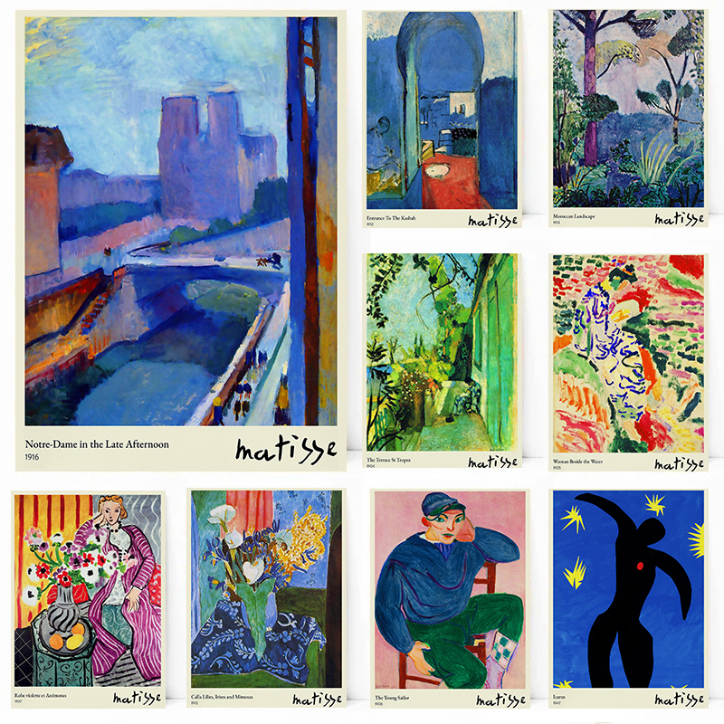 French Fauvism Painter Henri M - مراجعة Watercolor Poster Print وسعره
