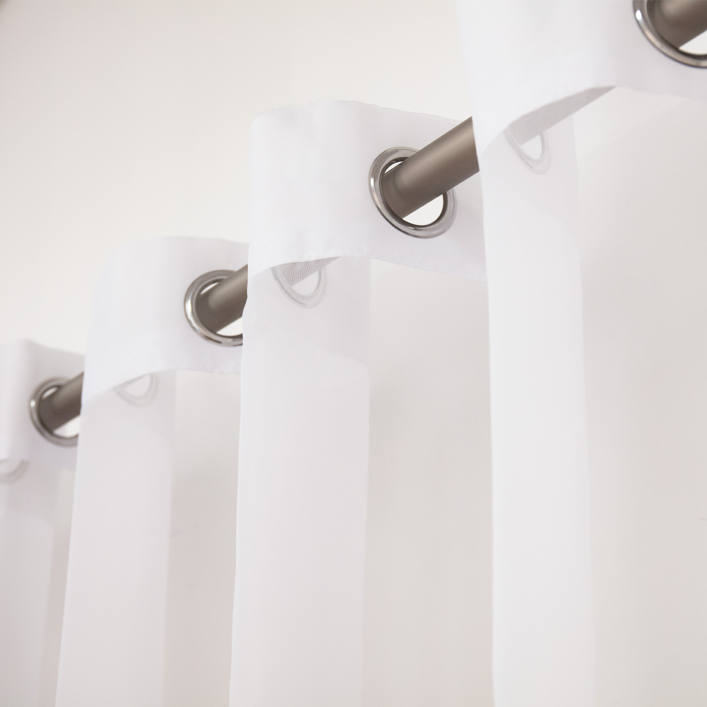1PC White filter curtains soli - مراجعة Home Decor Pt وسعره