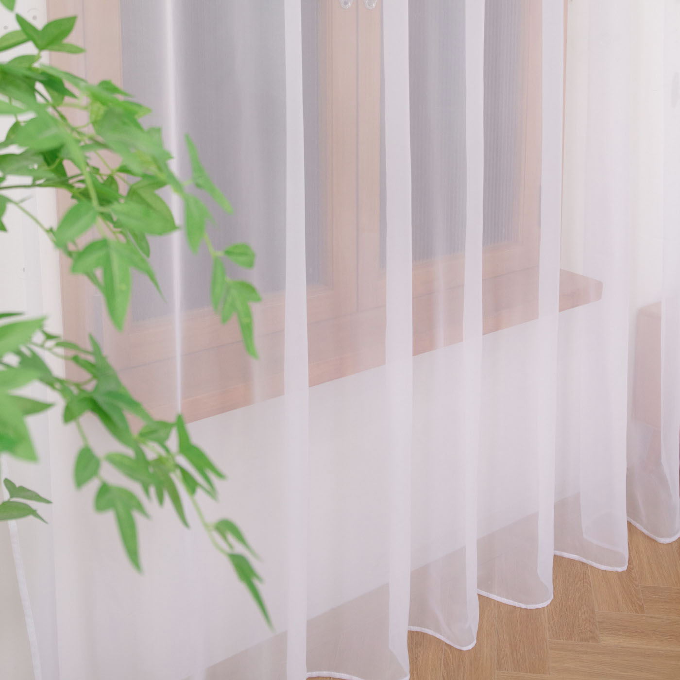 1PC White filter curtains soli - مراجعة Home Decor Pt وسعره