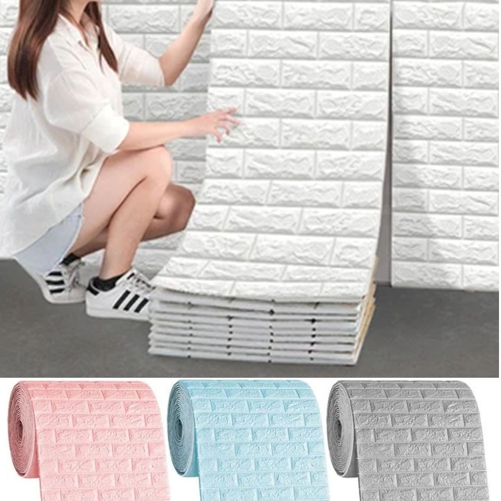 77cm*70cm 3D Wall Sticker Imit - مراجعة Home Decor Wall Molding وسعره