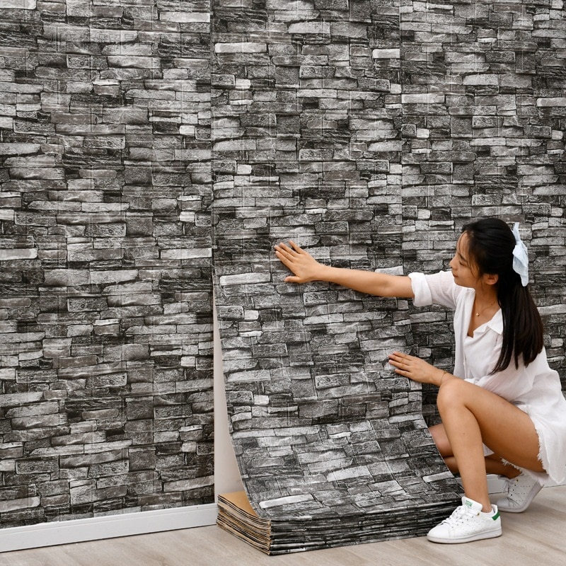 77cm*70cm 3D Wall Sticker Imit - مراجعة Home Decor Wall Molding وسعره