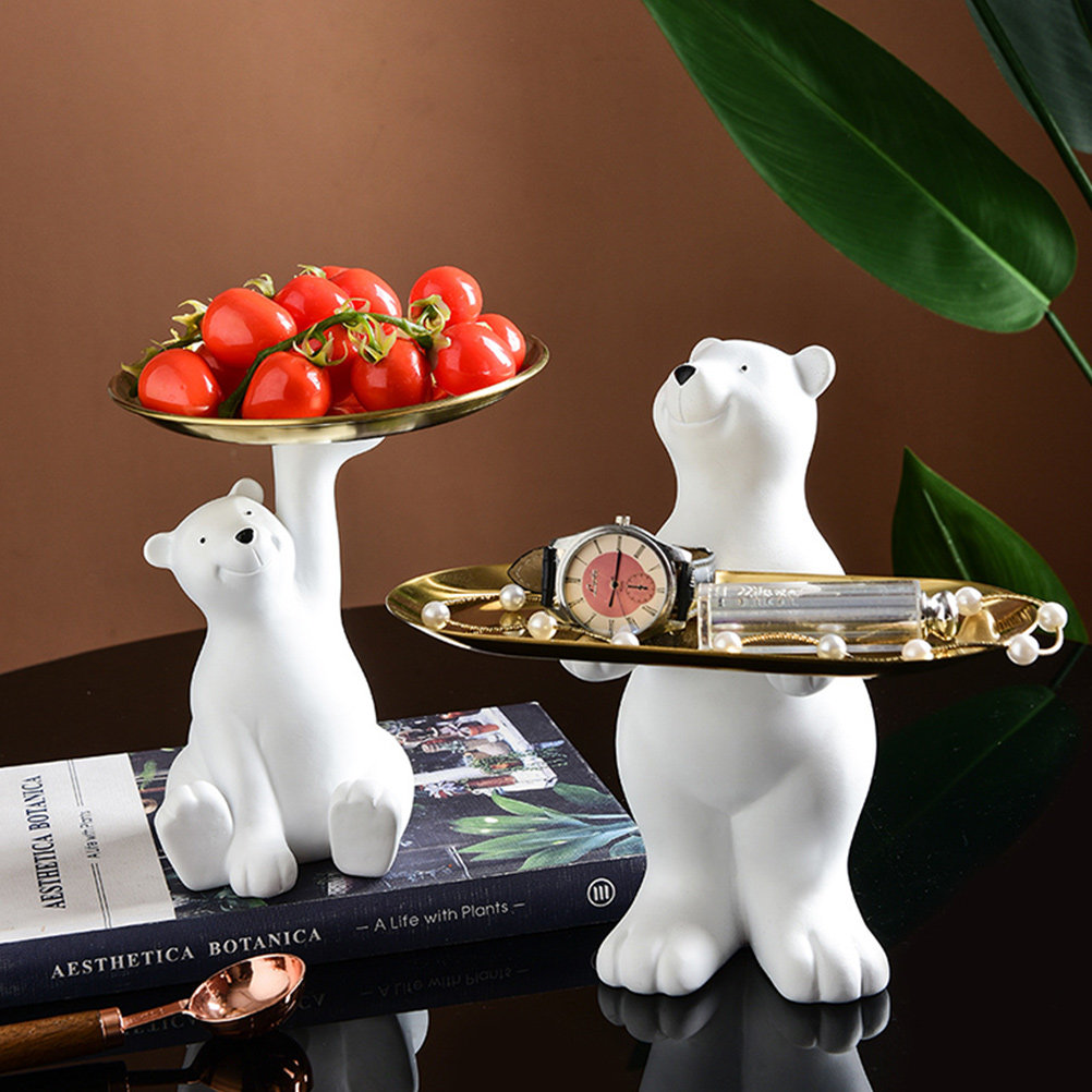 Resin Bear Storage Tray with R - مراجعة Home Decor Organizer وسعره