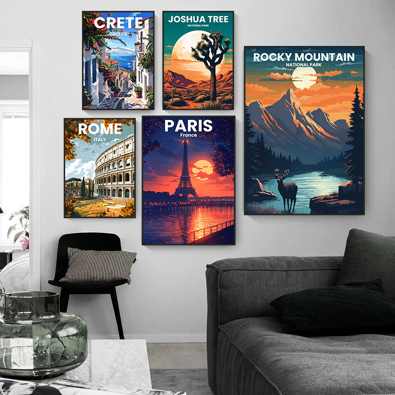 Modern Travel Cities Santorini - مراجعة Home Decor Dubai وسعره