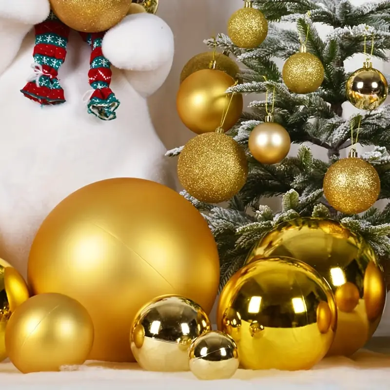 24PCS Shatterproof Christmas B - مراجعة Home Decor Xmas Tree وسعره