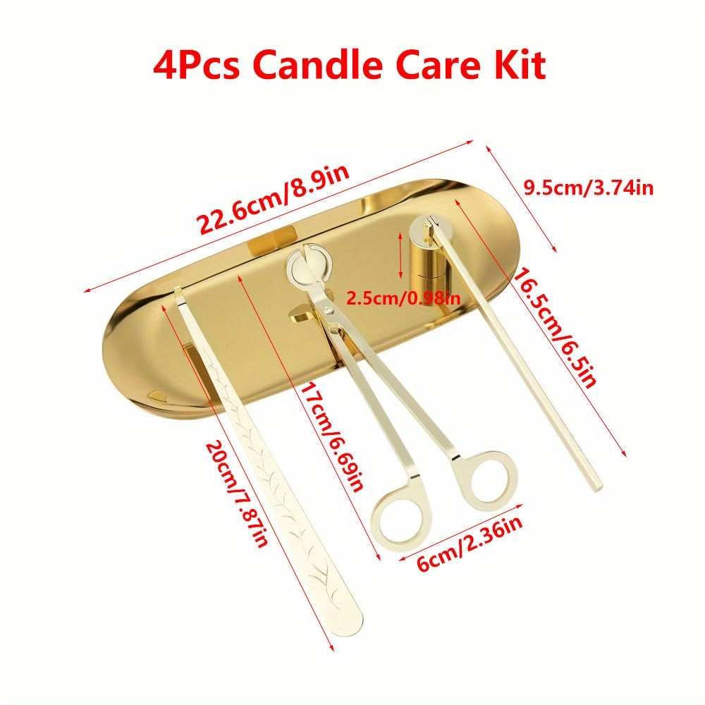 4pcs/set Luxury Candle Care Ki - مراجعة Home Decor Deals وسعره