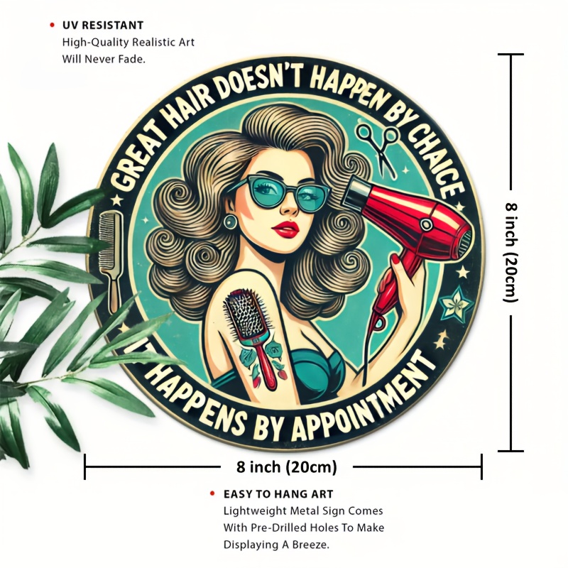 1pc Retro Hair Care Metal Alum - مراجعة Home Decor Shop وسعره