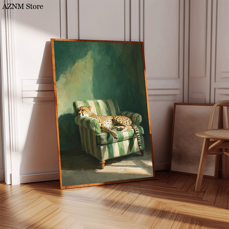Trendy Cheetah Art Print Poste - مراجعة Watercolor Poster Print وسعره