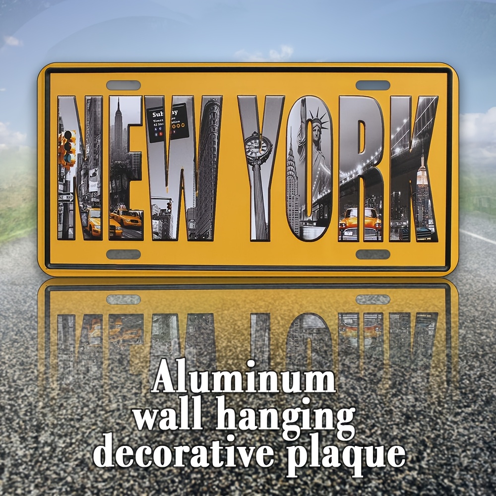 Aluminum New York Vintage Wall - مراجعة Home Decor New York وسعره