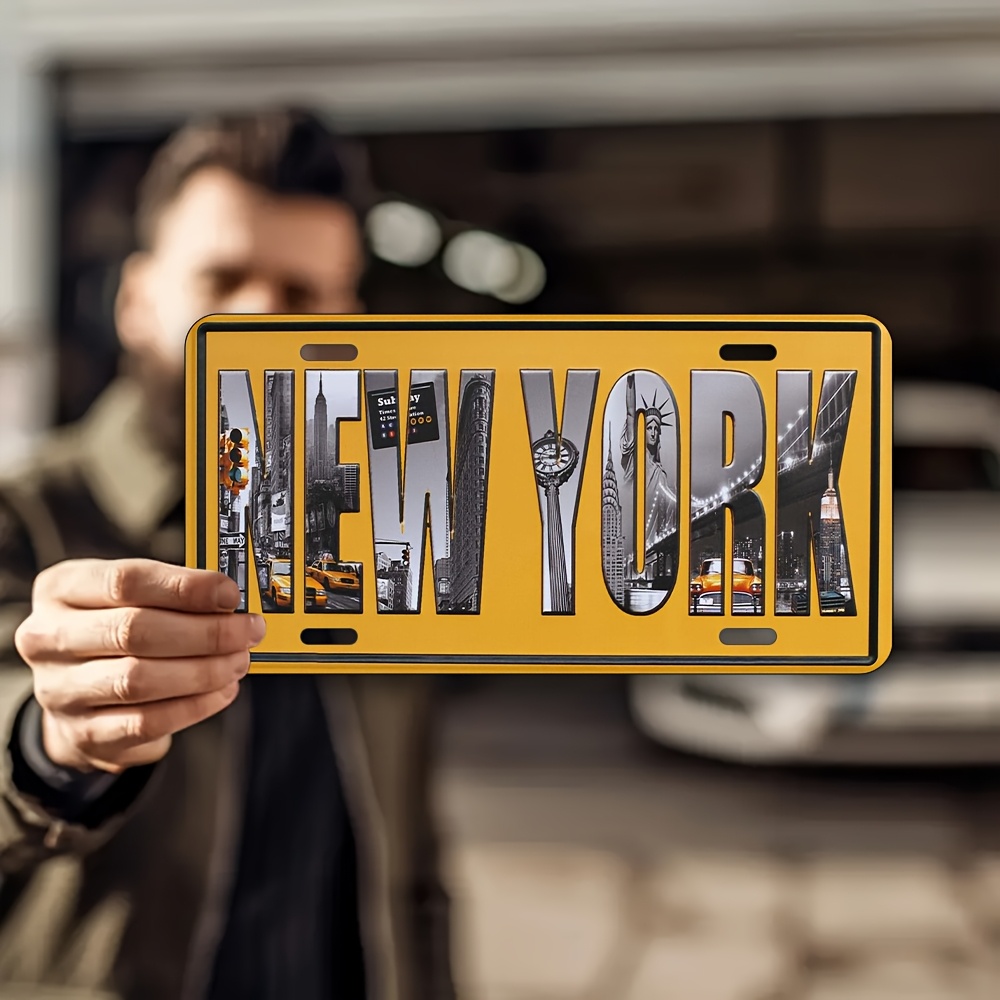 Aluminum New York Vintage Wall - مراجعة Home Decor New York وسعره