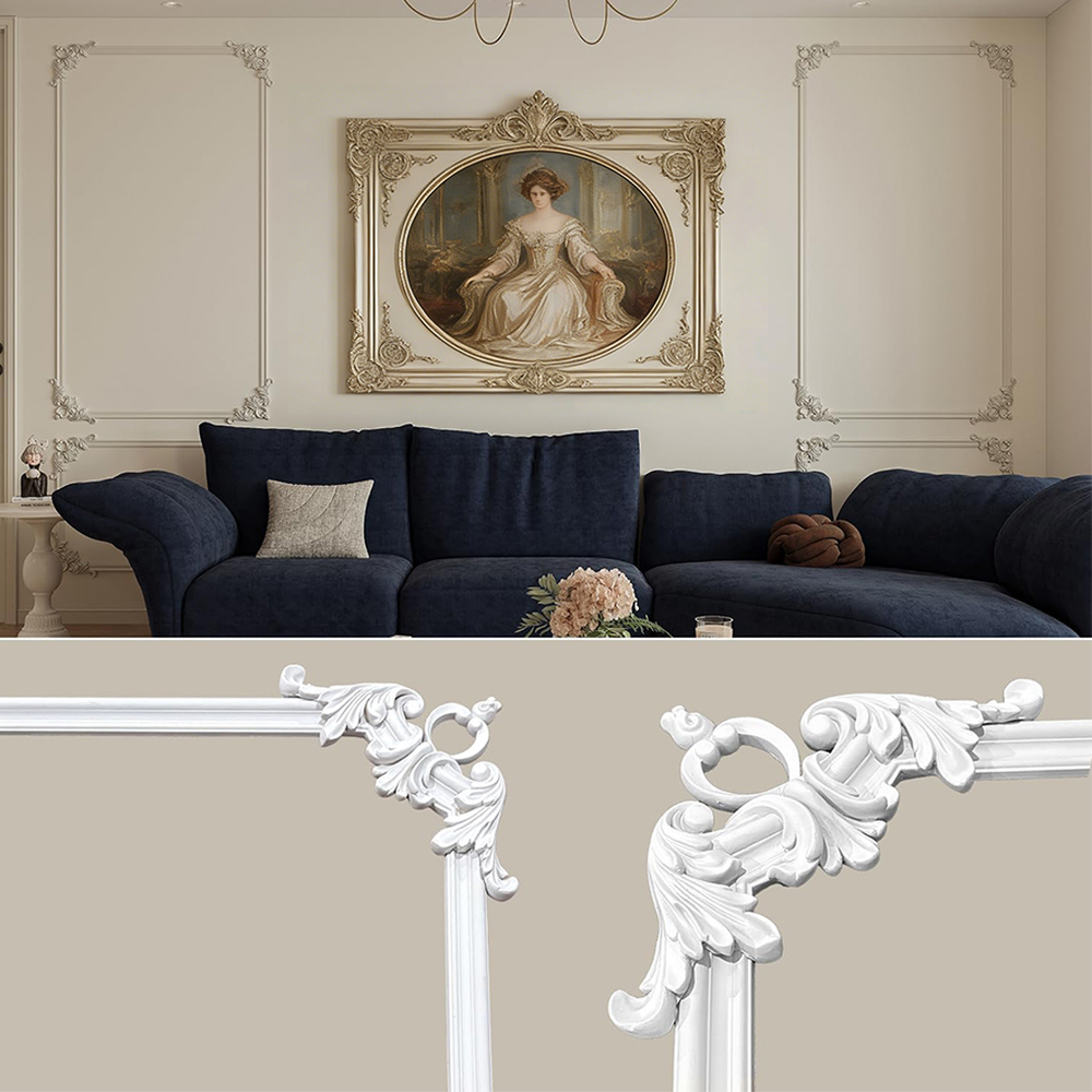 PU Ceiling Molding Kit Wall Mo - مراجعة Home Decor Wall Molding وسعره
