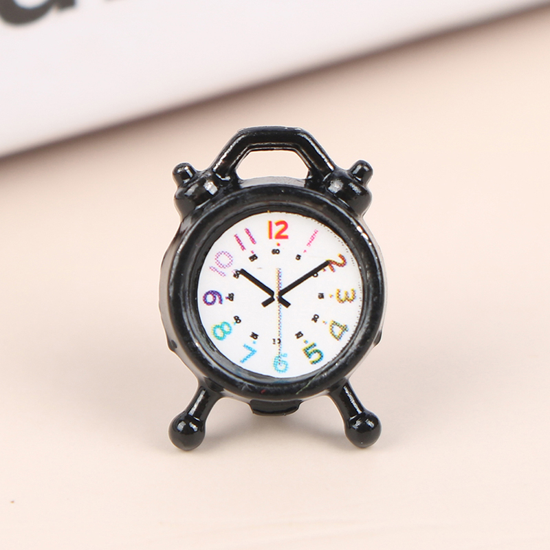 1PC 1:12 Scale Alarm Clock Dol - مراجعة Home Decor Deals وسعره