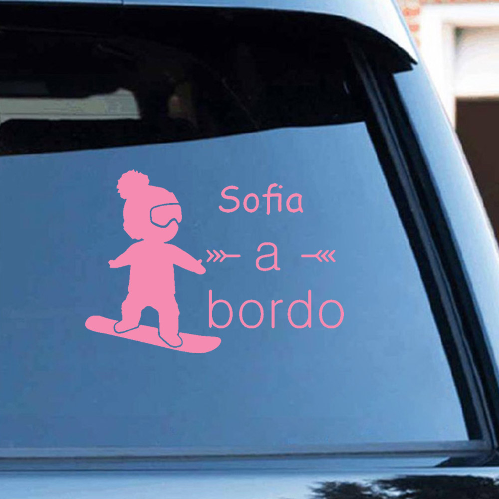 1pc Vinyl baby a bordo colorfu - مراجعة Home Decor Inspo وسعره