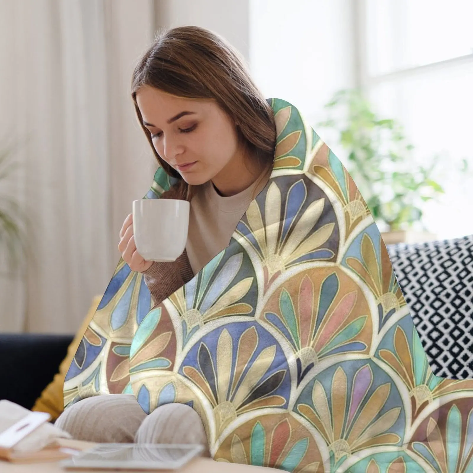 Autumn Neutrals Vintage Twenti - مراجعة Neutral Throw Blanket وسعره