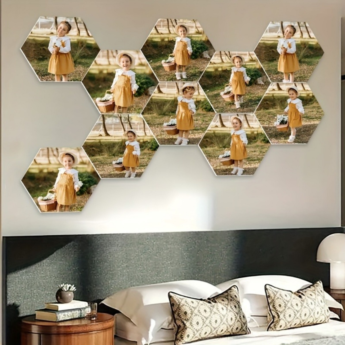 Custom Wall Decor — Modern Hex - مراجعة Home Decor Inspo وسعره