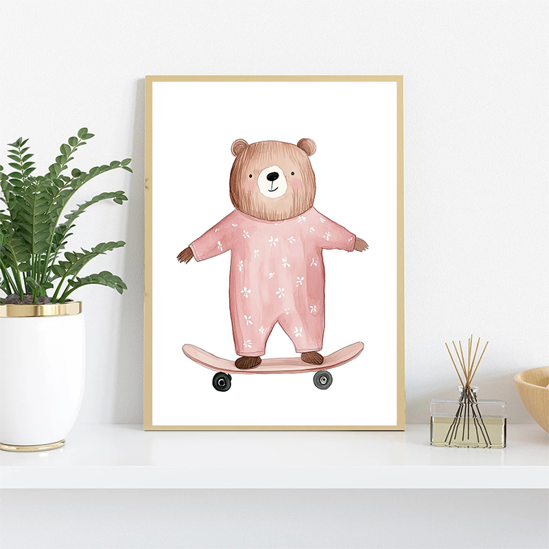 Cute Watercolor Unicorn Mermai - مراجعة Watercolor Poster Print وسعره