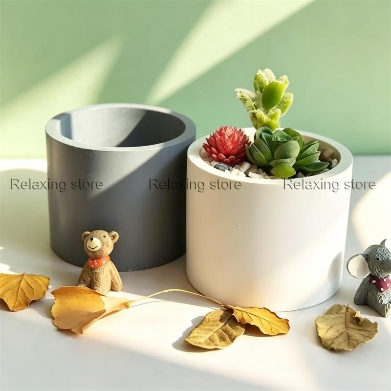 Large Round Concrete Flower Po - مراجعة Succulent Planter Pot وسعره