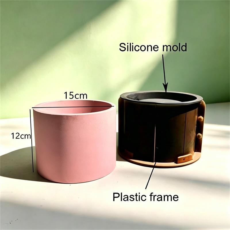 Large Round Concrete Flower Po - مراجعة Succulent Planter Pot وسعره