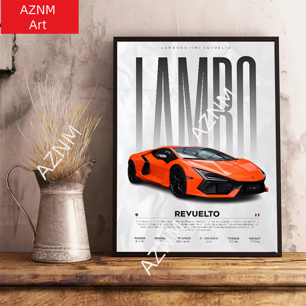 Famous Cars S14 F430 SF90 GTS  - مراجعة Watercolor Poster Print وسعره