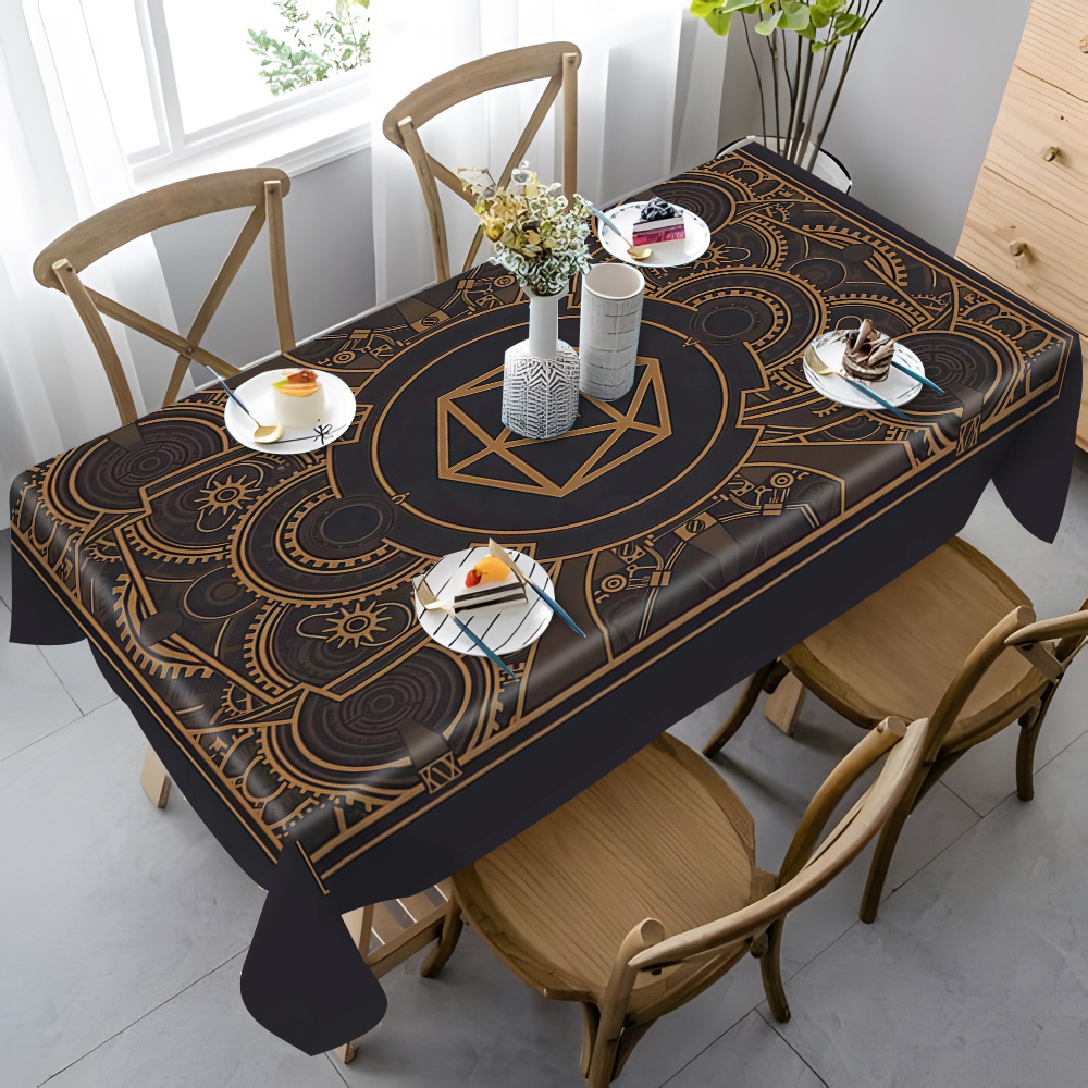 Steampunk Black Golden Gear Pa - مراجعة Home Decor Inspo وسعره