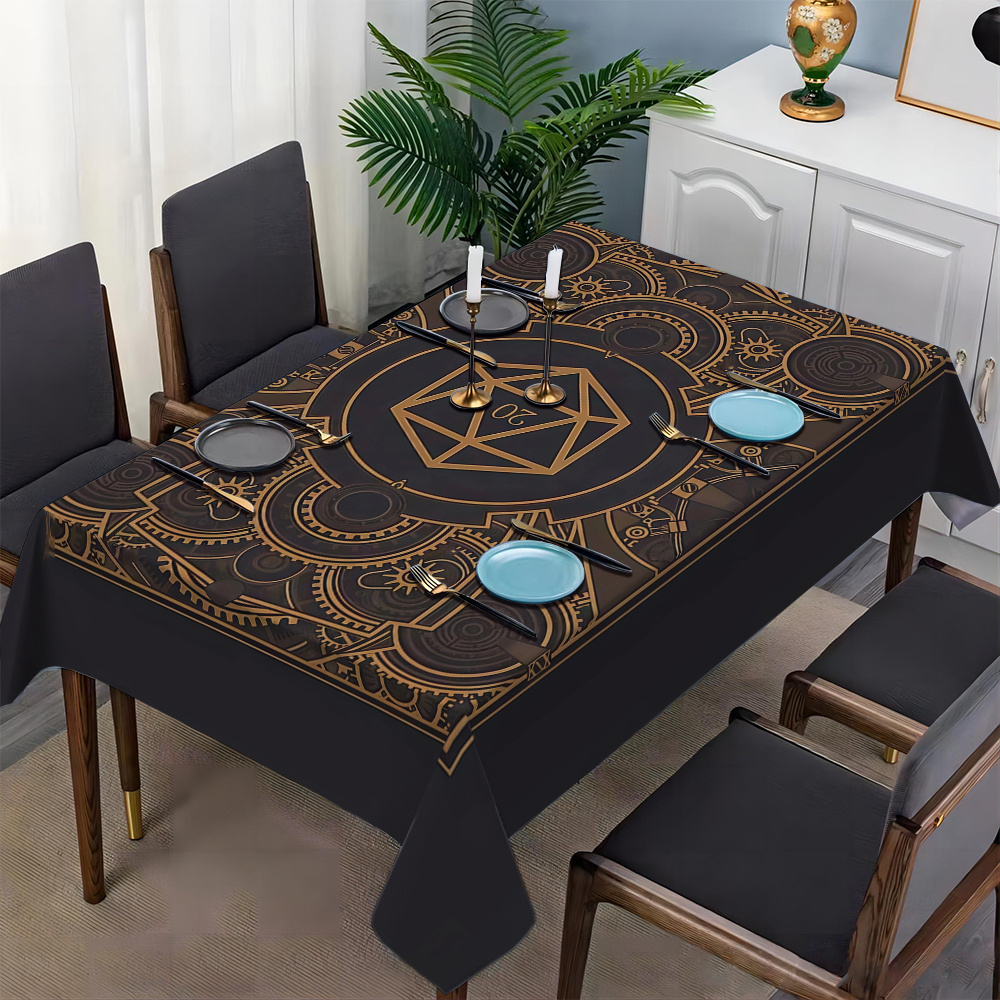 Steampunk Black Golden Gear Pa - مراجعة Home Decor Inspo وسعره