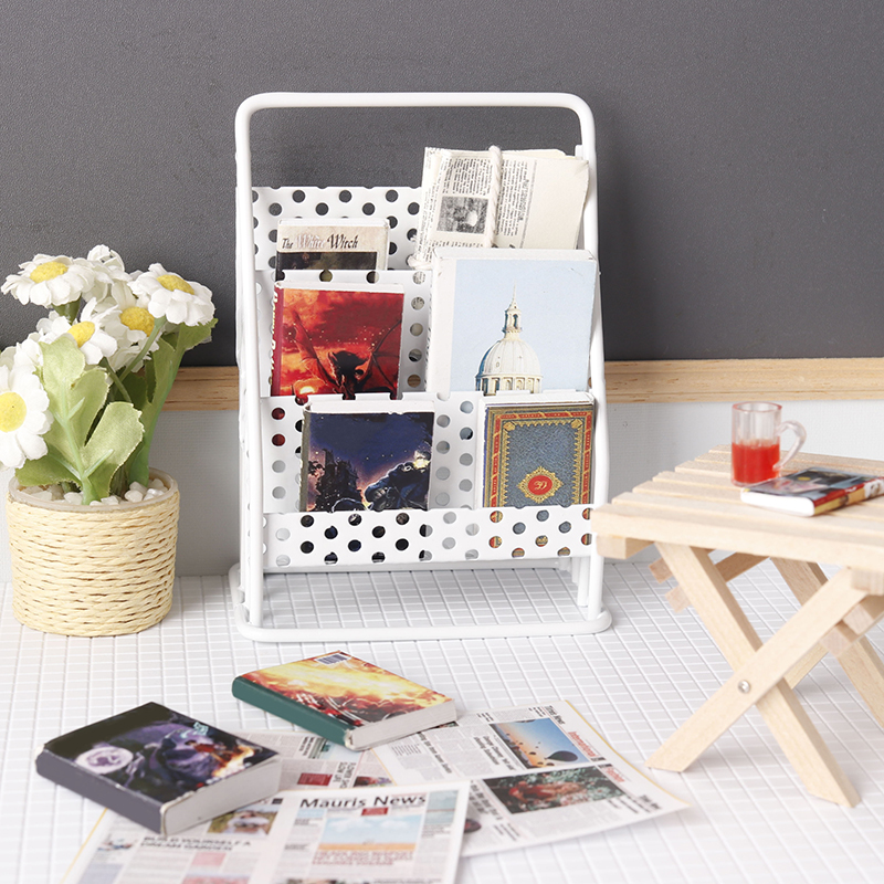 1:12 Dollhouse Iron Storage Ra - مراجعة Home Decor Organizer وسعره