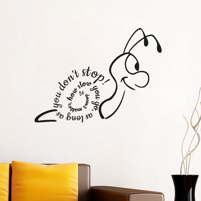 Creative Snail Wall Sticker It - مراجعة Home Decor How To وسعره