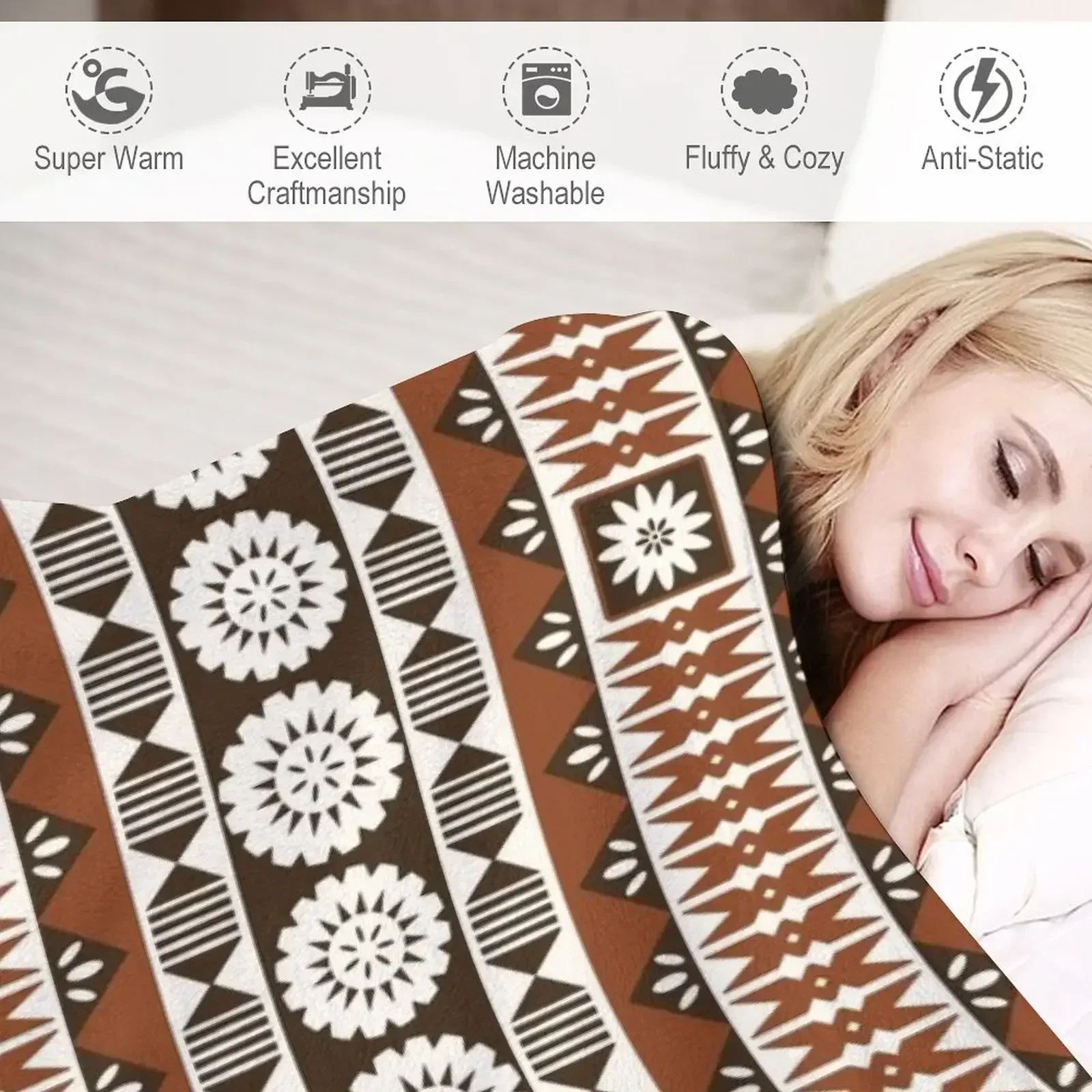 Fijian Masi 2 - Neutrals Throw - مراجعة Neutral Throw Blanket وسعره