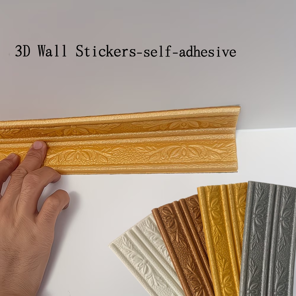 1roll 12cmx2.3m Self-adhesive  - مراجعة Home Decor Wall Molding وسعره