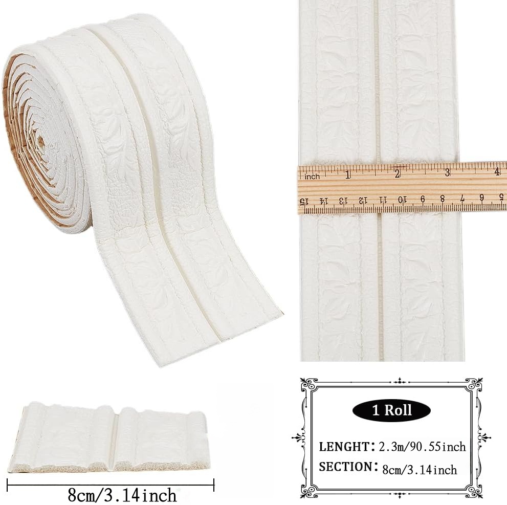 1roll 12cmx2.3m Self-adhesive  - مراجعة Home Decor Wall Molding وسعره