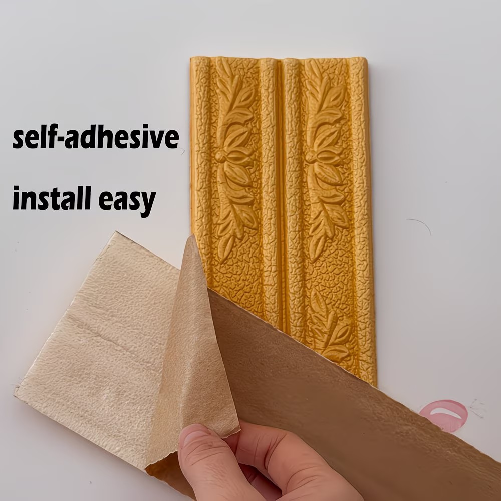1roll 12cmx2.3m Self-adhesive  - مراجعة Home Decor Wall Molding وسعره
