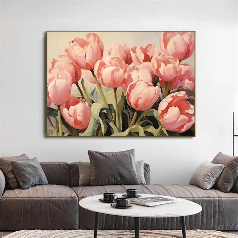 Vintage White Peony  RoseTulip - مراجعة Watercolor Poster Print وسعره