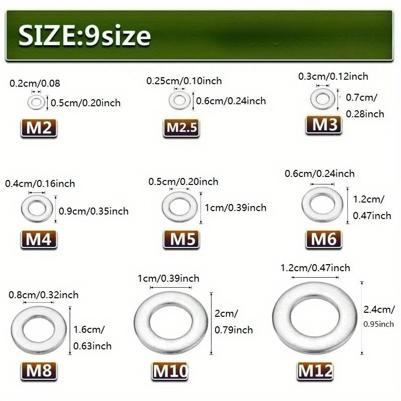 Stainless Steel Flat Washers F - مراجعة Home Decor Range وسعره