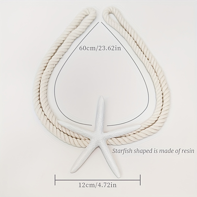 2PCS Natural Starfish Curtain  - مراجعة Home Decor Organizer وسعره