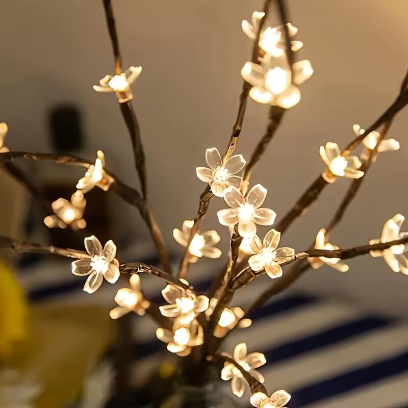 1/2PC 20LED Cherry Blossom Tre - مراجعة Home Decor Inspo وسعره