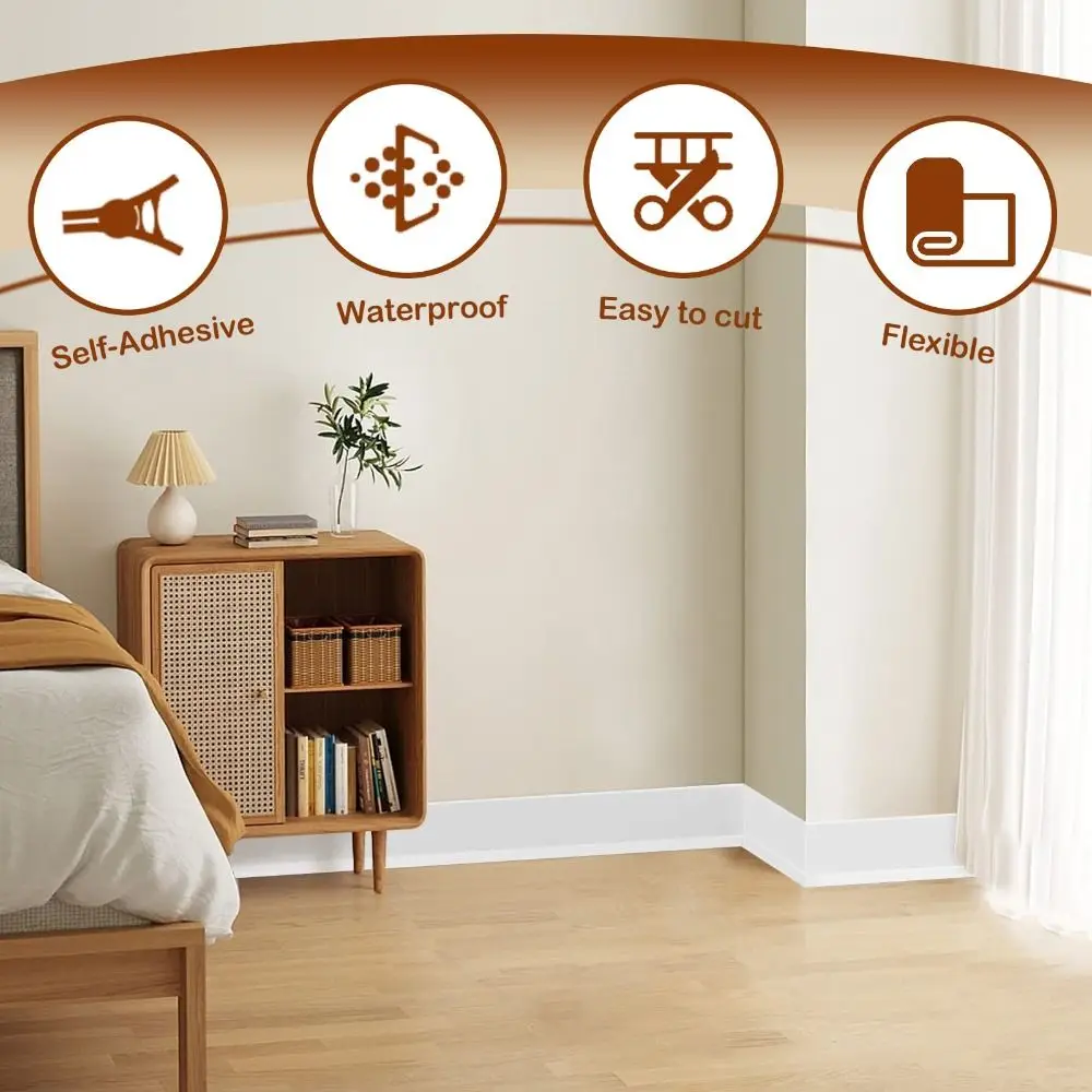Home Decor PVC Baseboard Moldi - مراجعة Home Decor Wall Molding وسعره