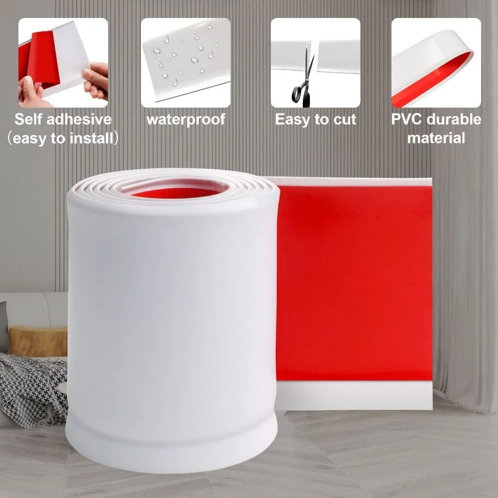 Home Decor PVC Baseboard Moldi - مراجعة Home Decor Wall Molding وسعره
