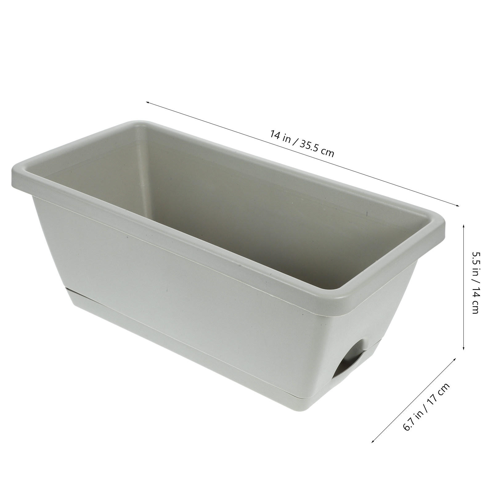 4Pcs Plastic Window Box Plante - مراجعة Succulent Planter Pot وسعره