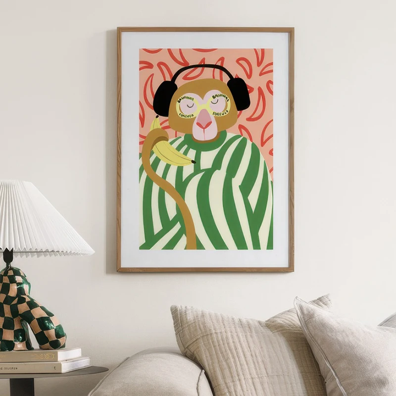 Frameless Bear Abstract Lines  - مراجعة Home Decor Pt وسعره