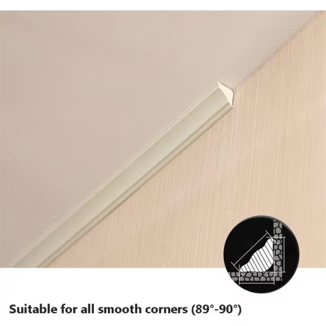 1pc Self-Adhesive TPE Material - مراجعة Home Decor Wall Molding وسعره