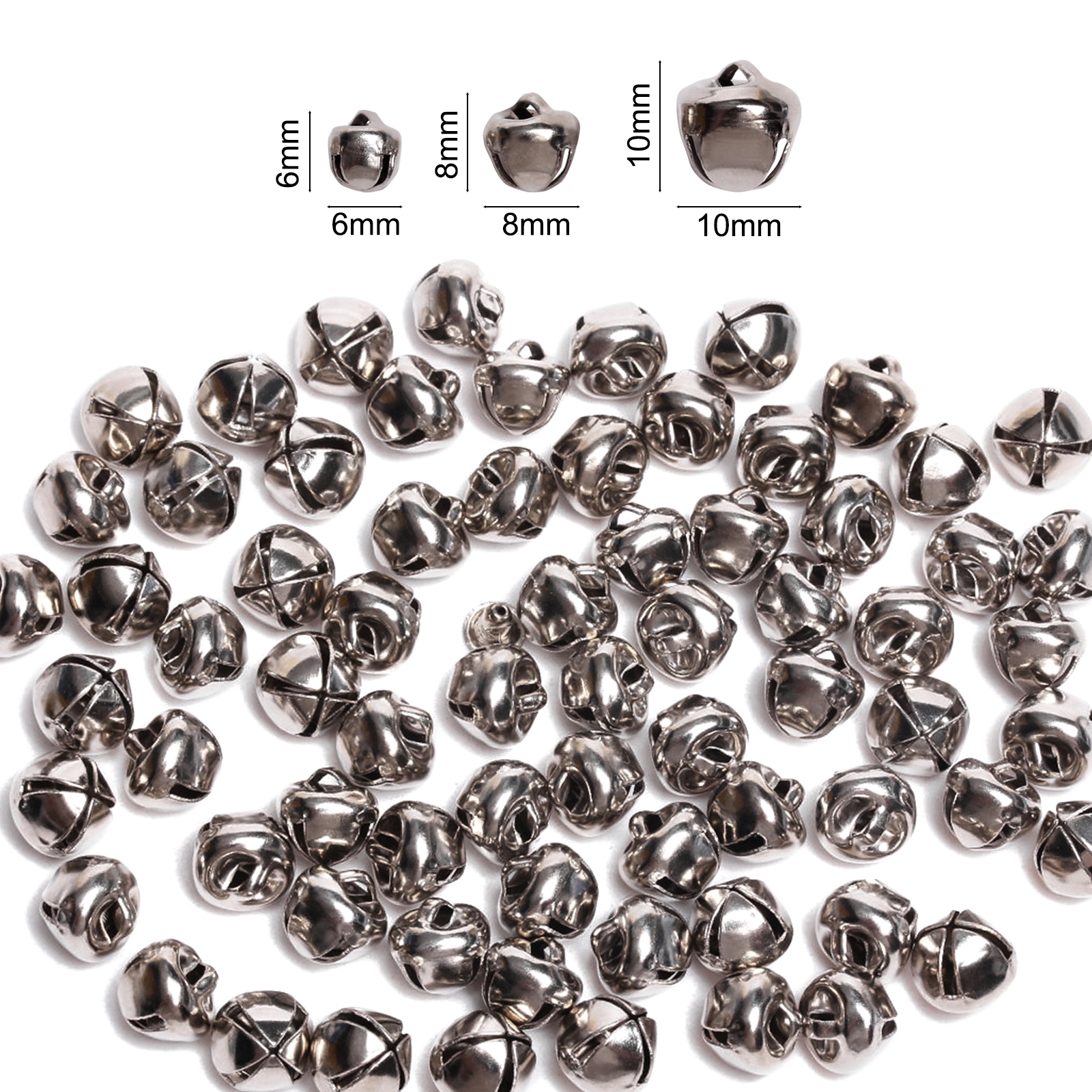 100/50Pcs/lot 6mm/8mm/10mm Gol - مراجعة Home Decor Xmas Tree وسعره