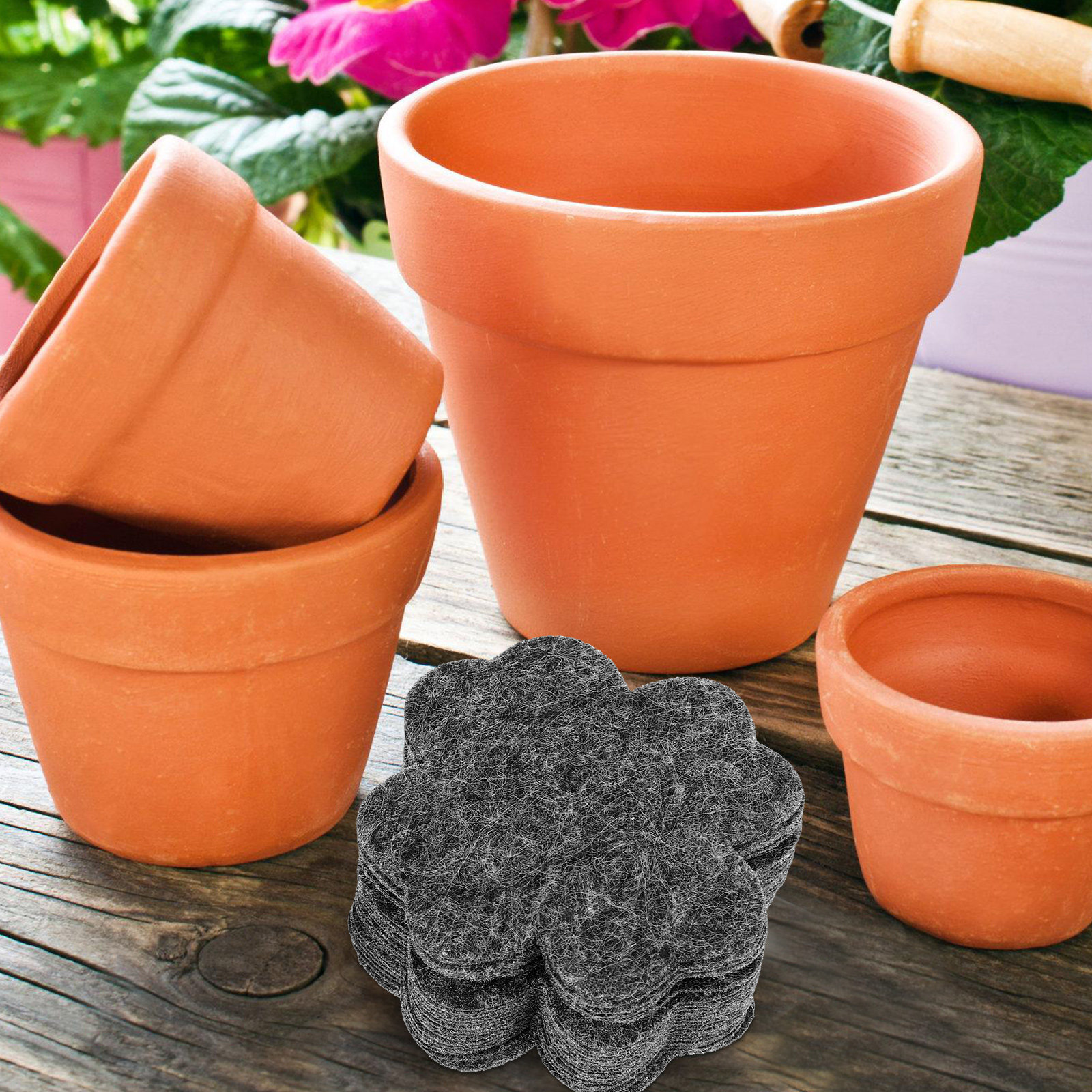 40Pcs Flowerpot Bottom Pad Bre - مراجعة Succulent Planter Pot وسعره