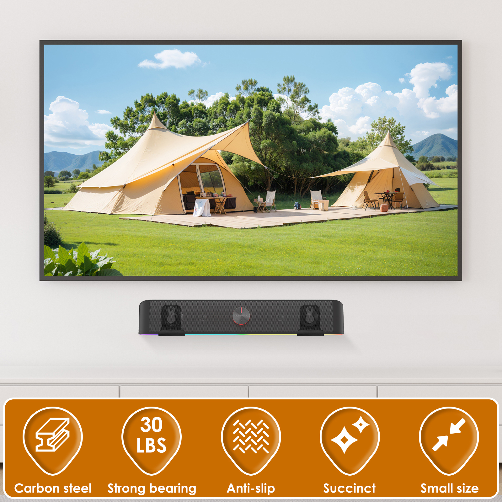2Pcs Soundbar Speaker Stands W - مراجعة Home Decor Deals وسعره