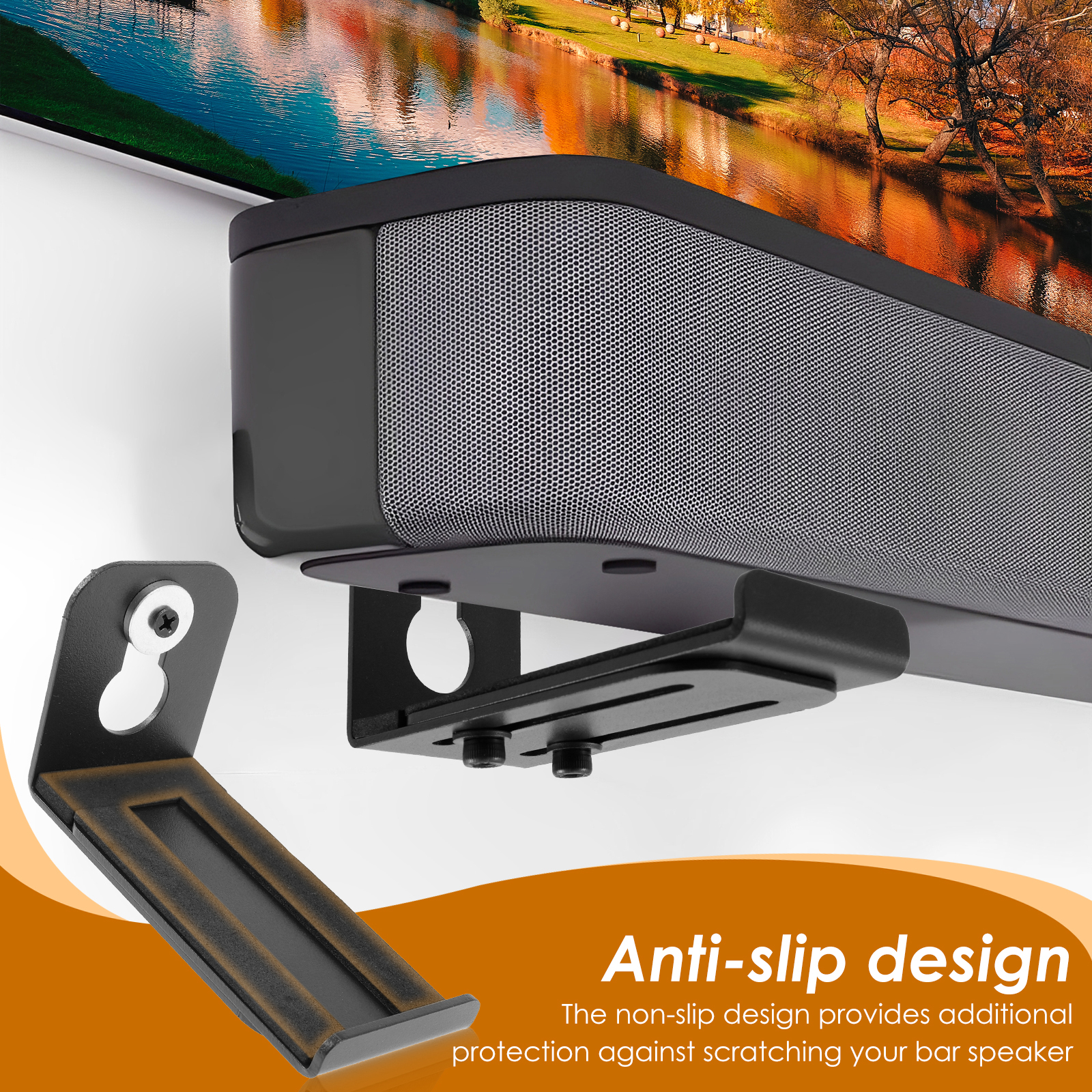 2Pcs Soundbar Speaker Stands W - مراجعة Home Decor Deals وسعره