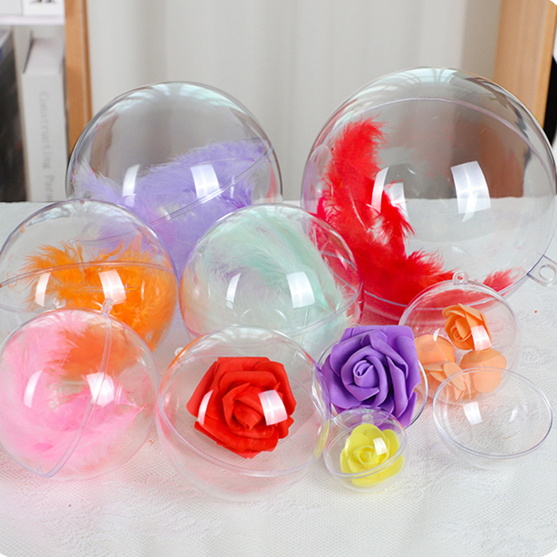 5-10CM Christmas Transparent B - مراجعة Home Decor Xmas Tree وسعره