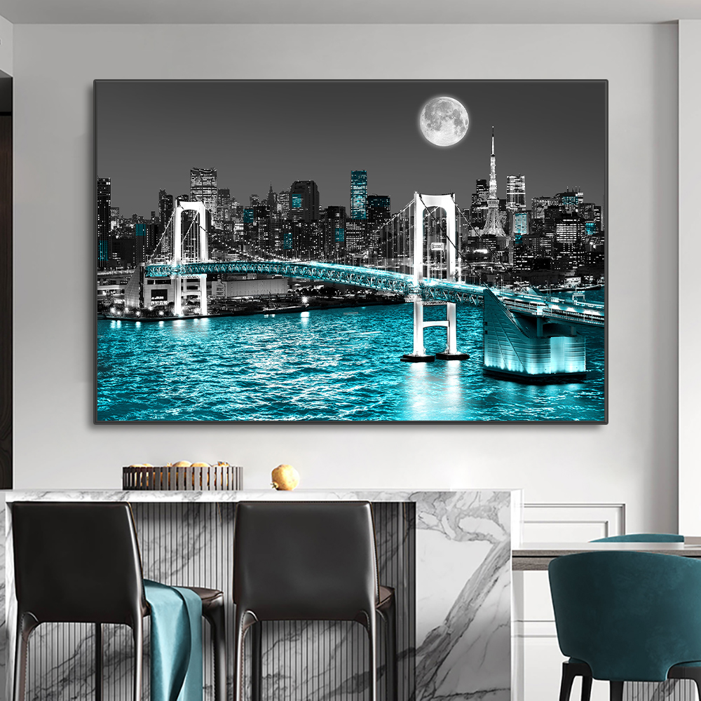 New York Urban Skyline Landsca - مراجعة Home Decor New York وسعره