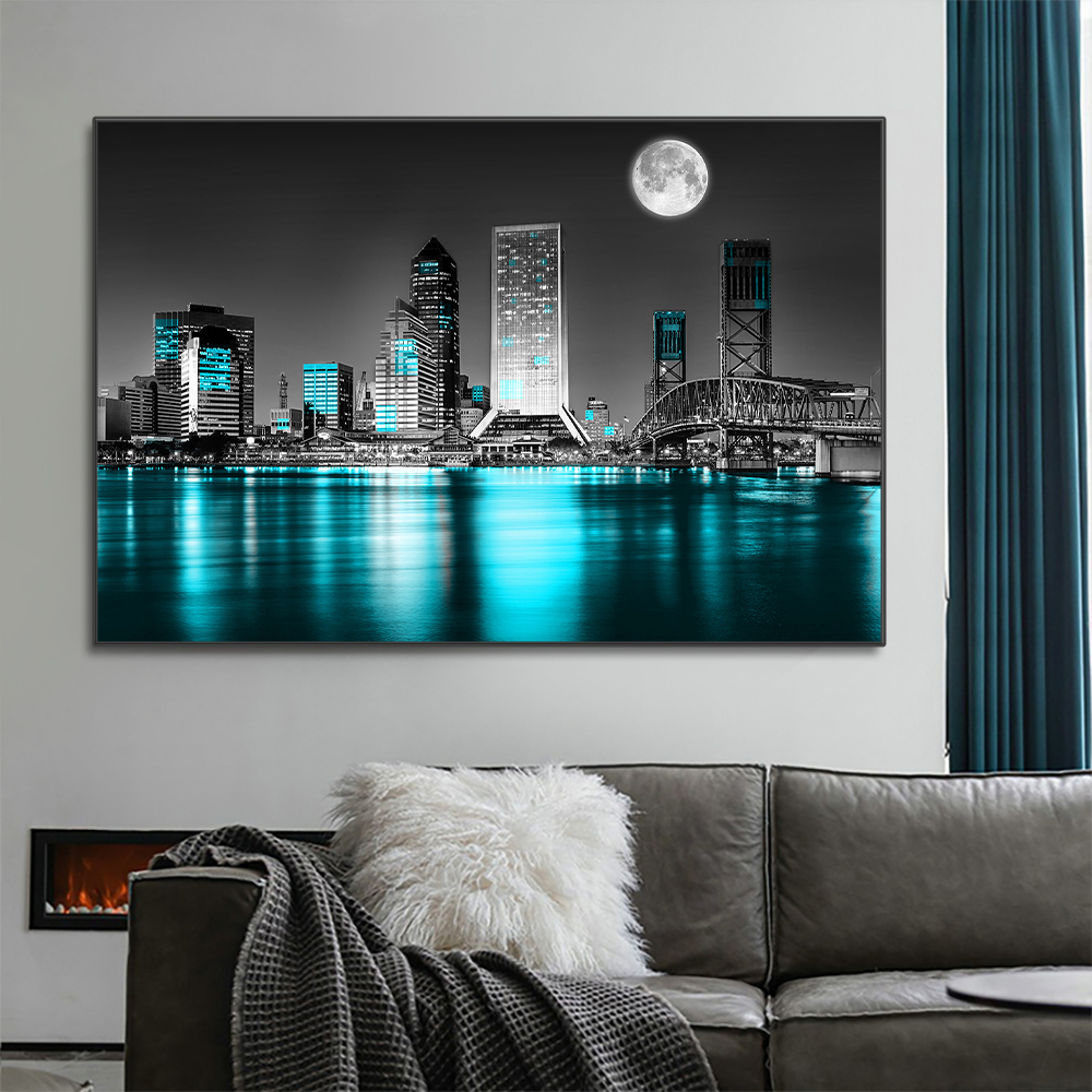 New York Urban Skyline Landsca - مراجعة Home Decor New York وسعره