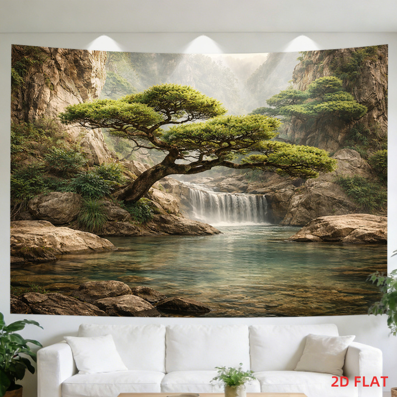 Lusheng Scenery Waterfall Moun - مراجعة Home Decor Range وسعره