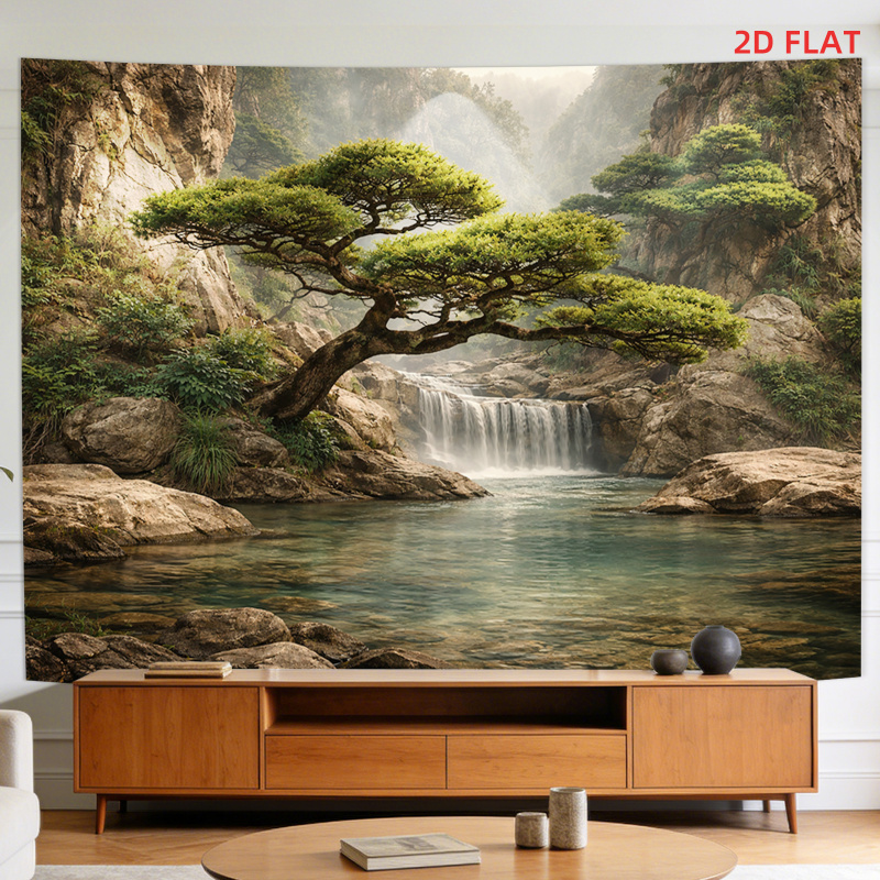 Lusheng Scenery Waterfall Moun - مراجعة Home Decor Range وسعره