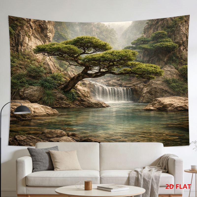 Lusheng Scenery Waterfall Moun - مراجعة Home Decor Range وسعره
