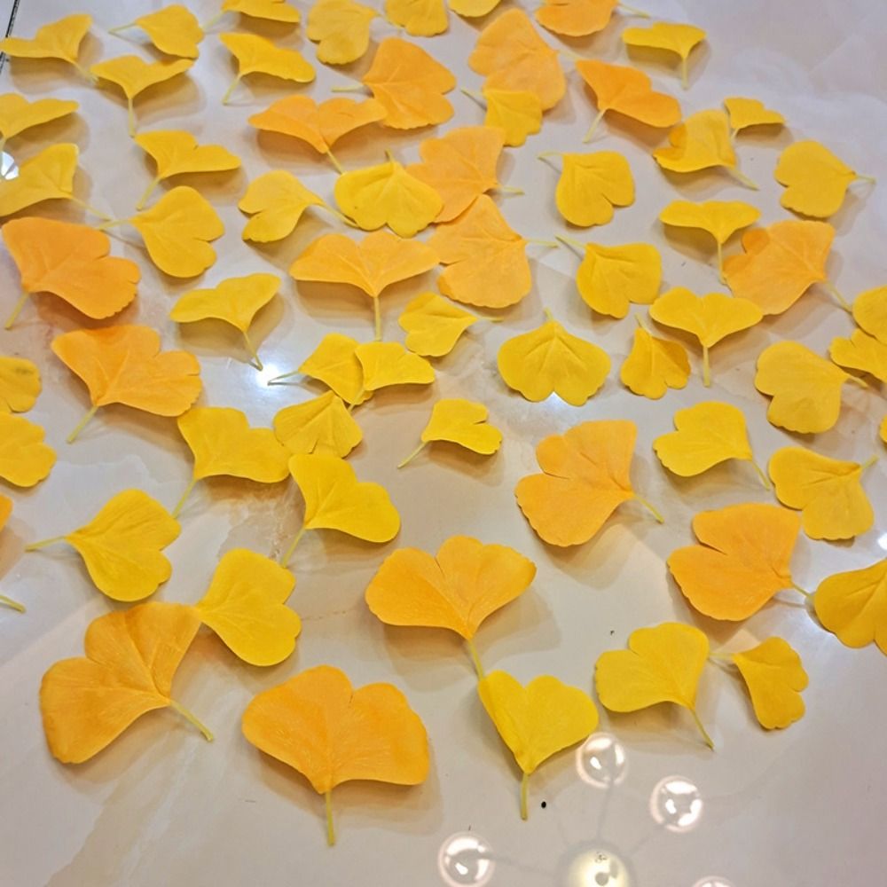 100PCS Artificail Ginkgo Leave - مراجعة Victory Home Decor وسعره